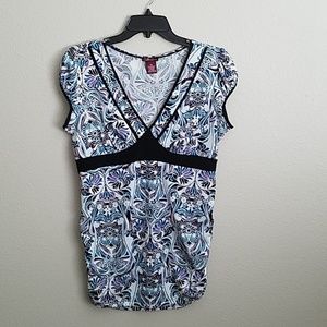 Miss Bisou empire waist blouse